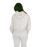 Pi Phi Lounge & Go Cropped Hoodie with Arrows Graphic on Back
