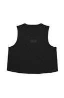 Pi Phi The Boxy Cropped Tank Top with Embroidered Greek Letters Center Chest