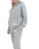Pi Phi Lounge & Go Relaxed Hoodie with Greek Letters on Pocket