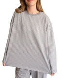 Pi Phi Oversized Lounge Top with Embroidered Name
