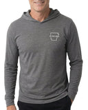 Pi Phi Men's Hooded Tee with Pi Phi Dad Arkansas