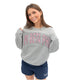 Pi Phi Beyond Soft Oversized Sweatshirt with Arch Name Graphic