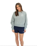 Pi Phi Athleisure Shorts with Arrows & Wings Graphic on Leg