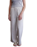 Pi Phi Wide Leg Sweatpants with Embroidered Ring Ching