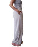 Pi Phi Wide Leg Sweatpants with Embroidered Ring Ching