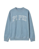 Pi Phi Beyond Soft Washed Sweatshirt with Outline Name Graphic