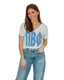 Pi Phi Ultra Soft Vneck Tee with Silver Blue Greek Letters