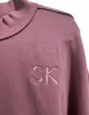 Sigma Kappa Terry Mock Neck with Embroidered SK