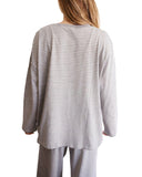 Pi Phi Oversized Lounge Top with Embroidered Name