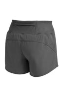 Zeta Athleisure Shorts with Crown Graphic on Leg