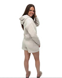 Chi Omega Lounge & Go Relaxed Sweat Shorts with Skull Graphic on Leg