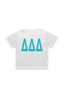 Tri Delta The Boxy Cropped Tee with Greek Varsity Letters