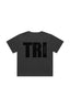 Tri Delta The Boxy Cropped Tee with Tonal Name Graphic