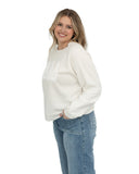 Tri Delta Beyond Soft Cropped Sweatshirt with Greek Varsity Letters
