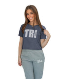 Tri Delta Ultra Soft Cropped Tee with Name Graphic