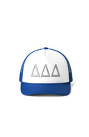 Tri Delta Foam Trucker Hat with 3D Puff Embroidered Greek Letters