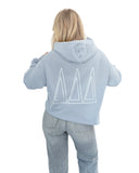Tri Delta OH BOYfriend Oversized Hoodie with Greek Letters on Back
