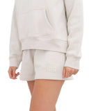 Tri Delta Lounge & Go Relaxed Sweat Shorts with 3D Puff Embroidered Name on Leg