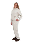 Tri Delta Lounge & Go Wide Leg Sweatpants with 3D Puff Embroidered Name