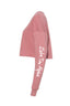 Zeta Beyond Soft Cropped Sweatshirt with Name Graphic on Sleeve