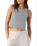 Zeta Cropped BFF Tank Top with Embroidered Crown