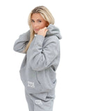 Zeta Lounge & Go Relaxed Hoodie with Greek Letters on Pocket