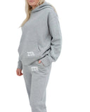 Zeta Lounge & Go Relaxed Hoodie with Greek Letters on Pocket