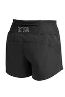 Zeta Athleisure Shorts with Greek Letters on Back