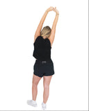Zeta Athleisure Shorts with Greek Letters on Back