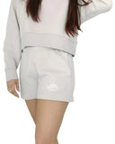 Zeta Lounge & Go Relaxed Sweat Shorts with Crown Graphic on Leg
