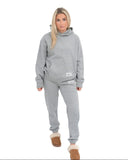 Zeta Lounge & Go Relaxed Sweatpants with Greek Letters on Hip