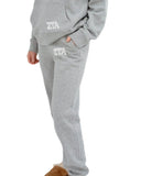 Zeta Lounge & Go Relaxed Sweatpants with Greek Letters on Hip
