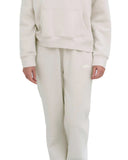 Zeta Lounge & Go Wide Leg Sweatpants with 3D Puff Embroidered Crown